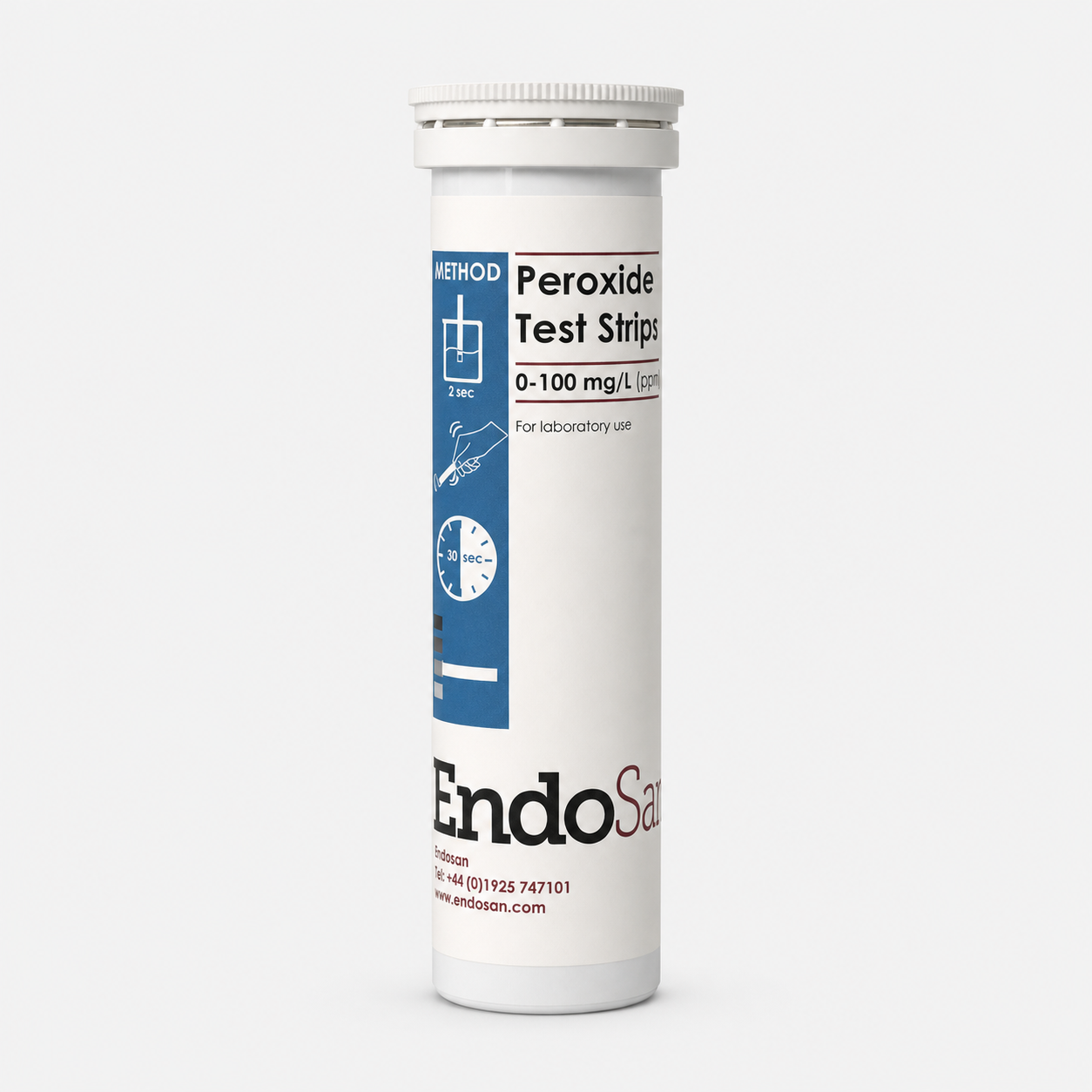Hydrogen Peroxide Test Strips 0-100ppm (100 pack)